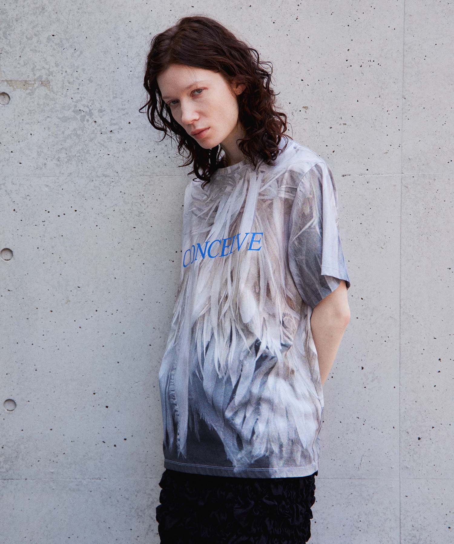 Fabric Photo Over T-Shirt