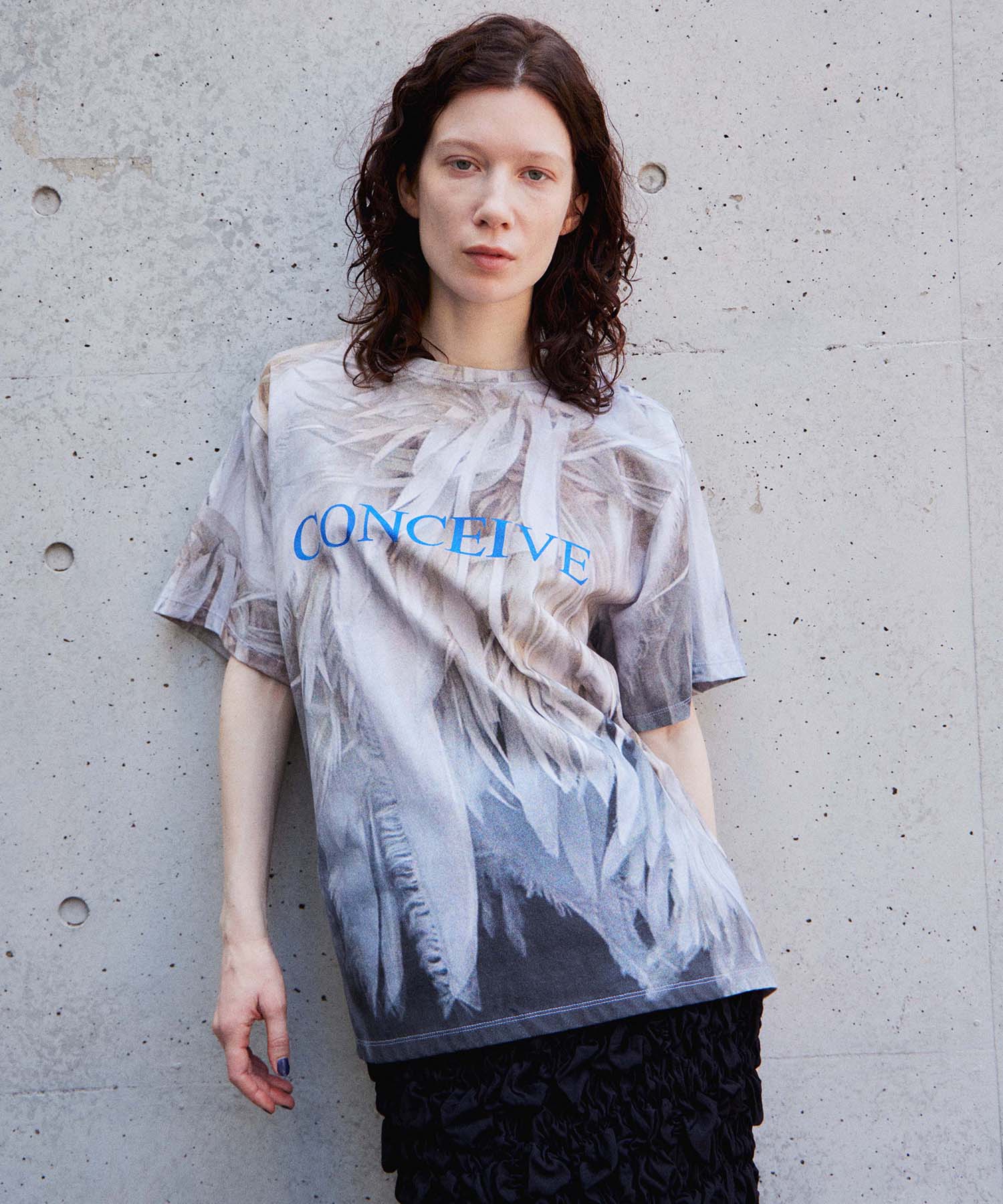 Fabric Photo Over T-Shirt