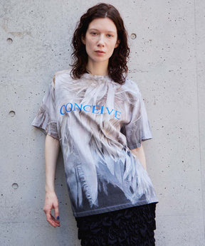 Fabric Photo Over T-Shirt