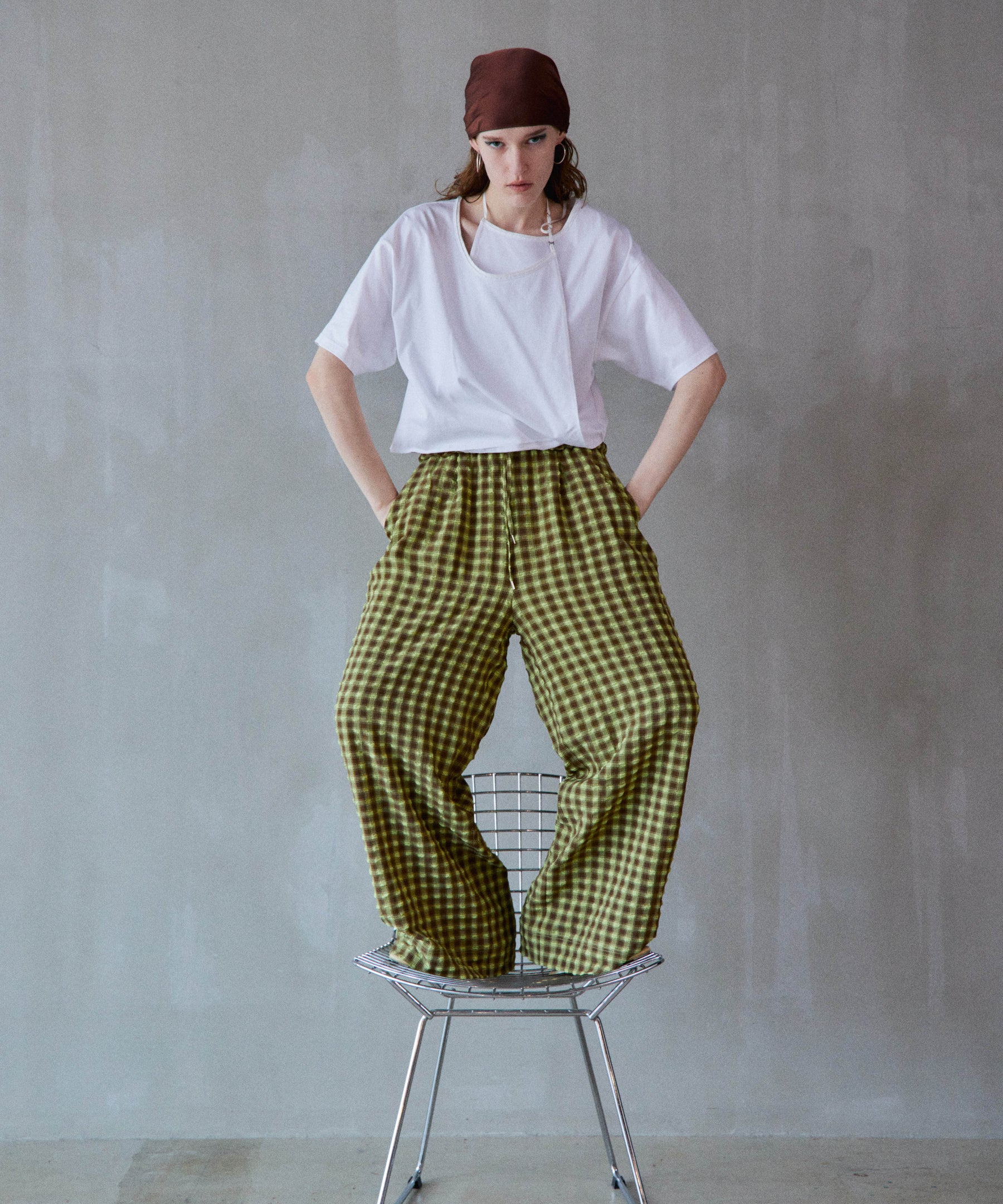 【2026Summer PRE-ORDER】Checkered Wide Pants Pants