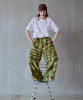 【2026Summer PRE-ORDER】Checkered Wide Pants Pants