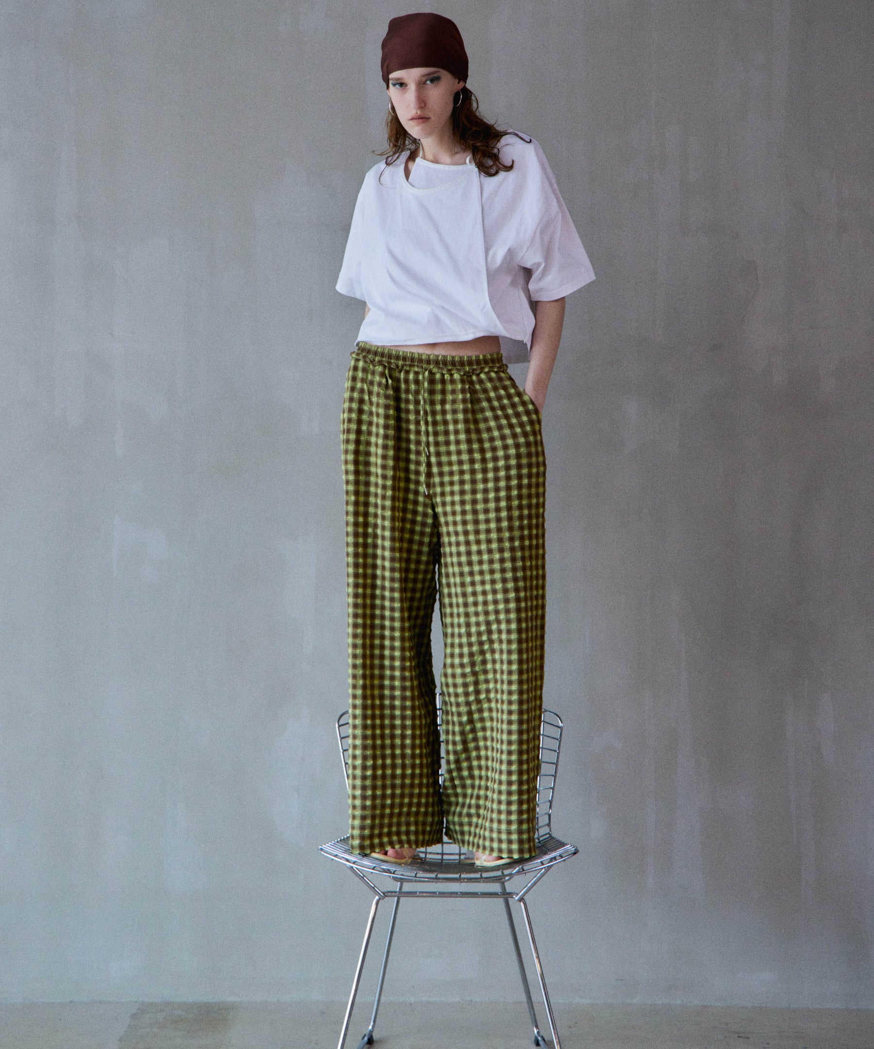 【2026Summer PRE-ORDER】Checkered Wide Pants Pants