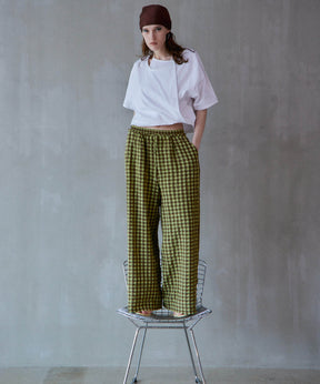 【2026Summer PRE-ORDER】Checkered Wide Pants Pants