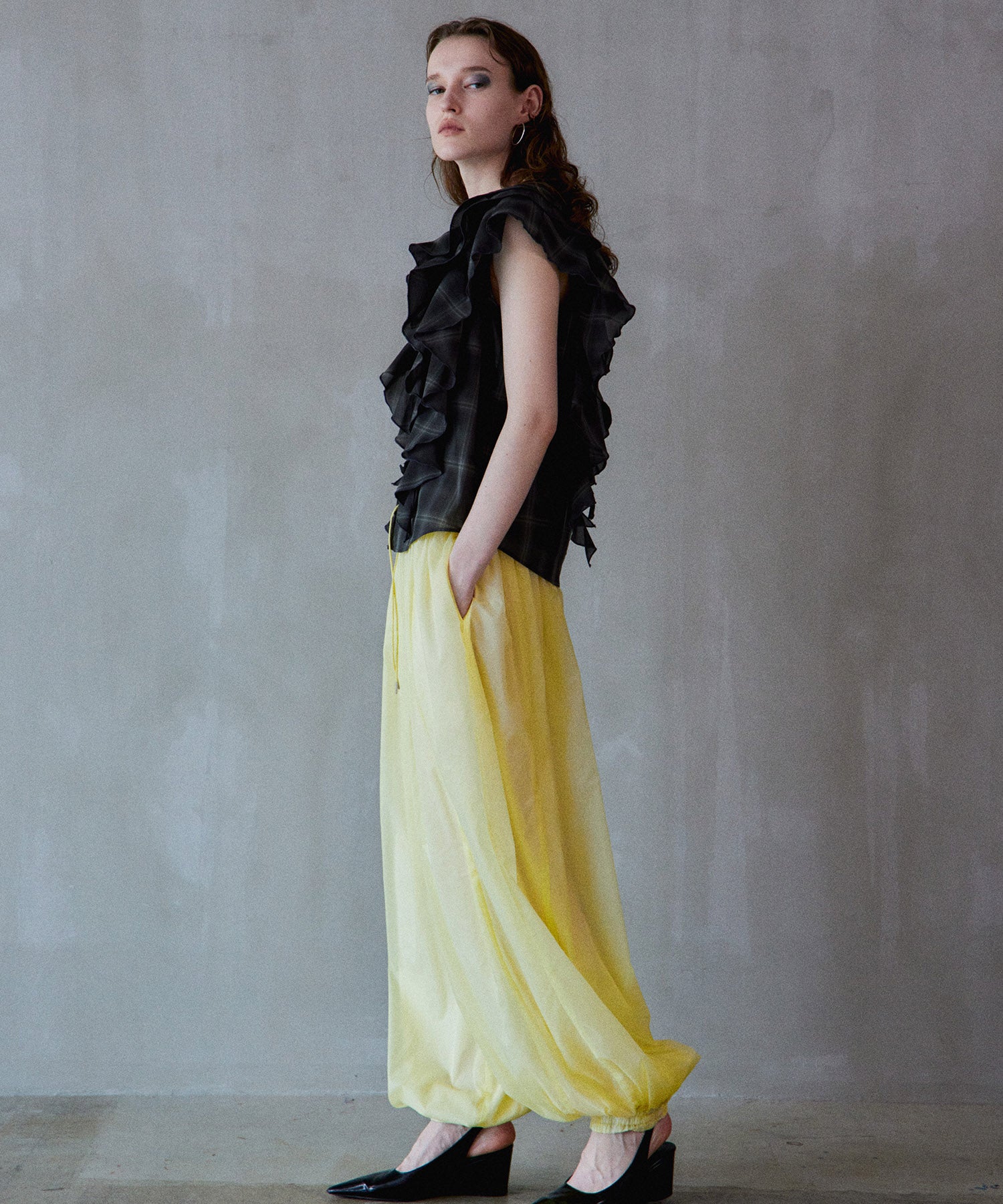 【2026Summer PRE-ORDER】Sheer Nylon Balloon Pants