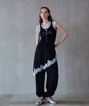 【PRE-ORDER】Wrap Satin Lace Pants