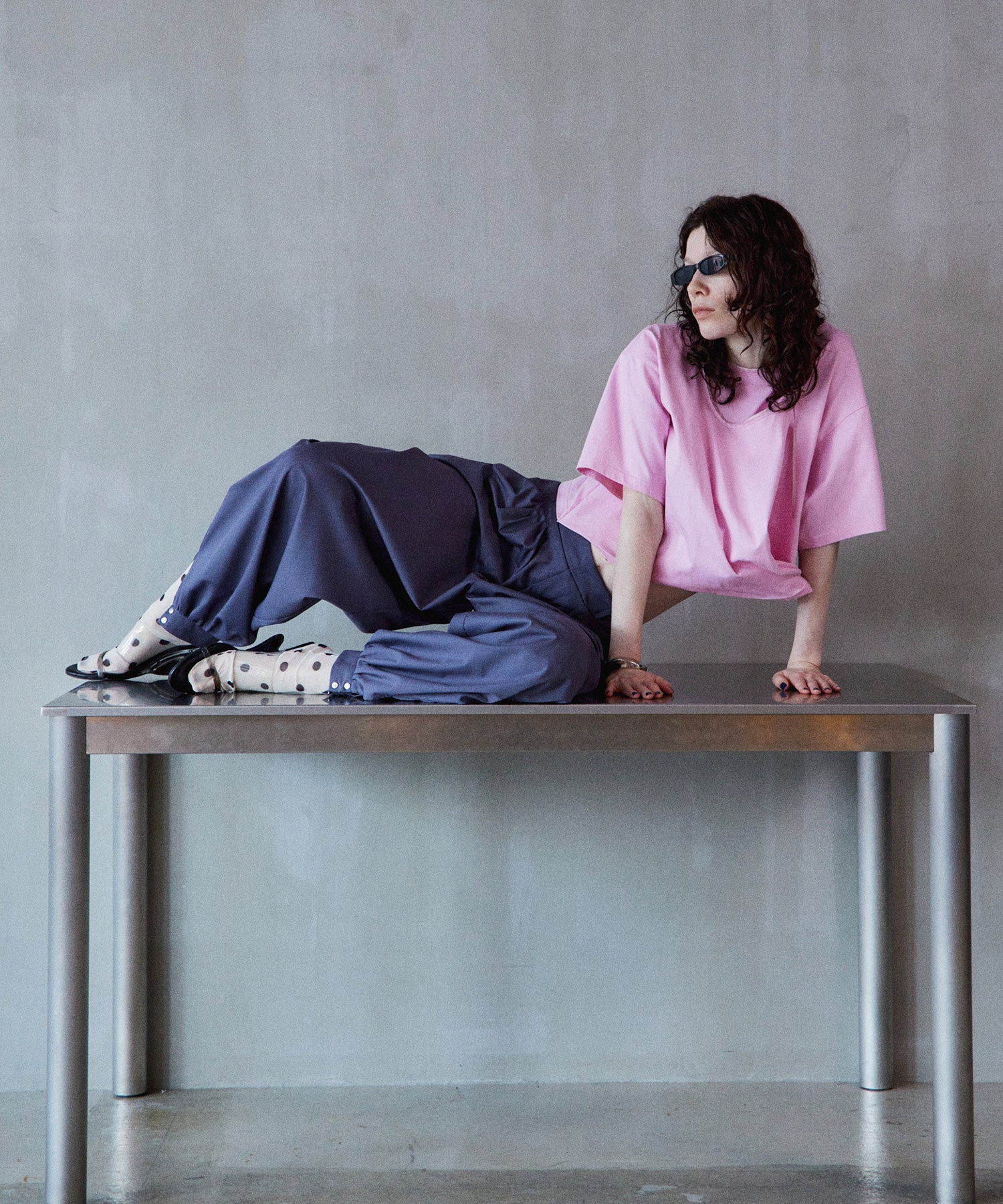 【2026Summer PRE-ORDER】Cashmere Neck Short T-Shirt