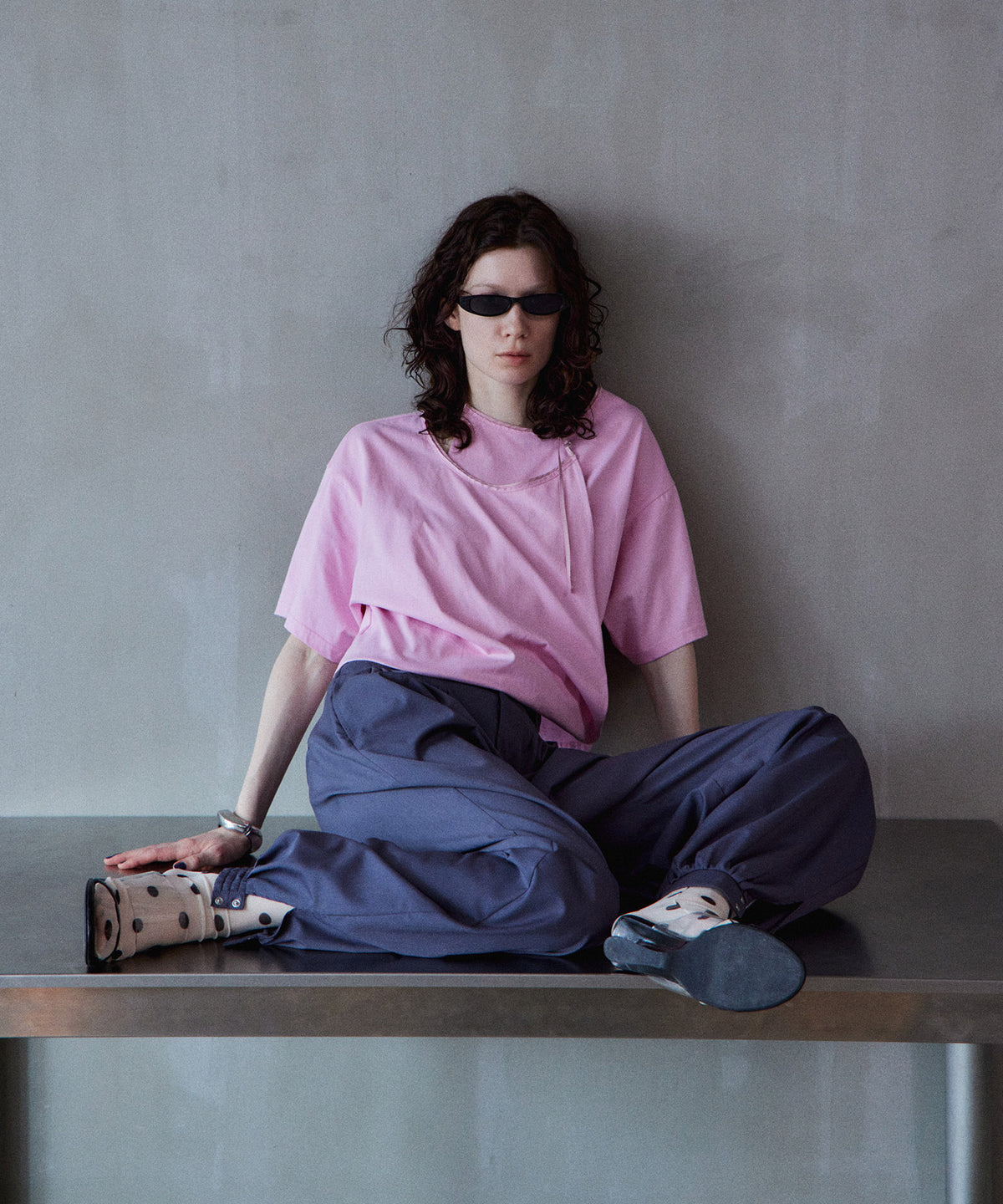 【2026Summer PRE-ORDER】Wrap Neck Short T-Shirt