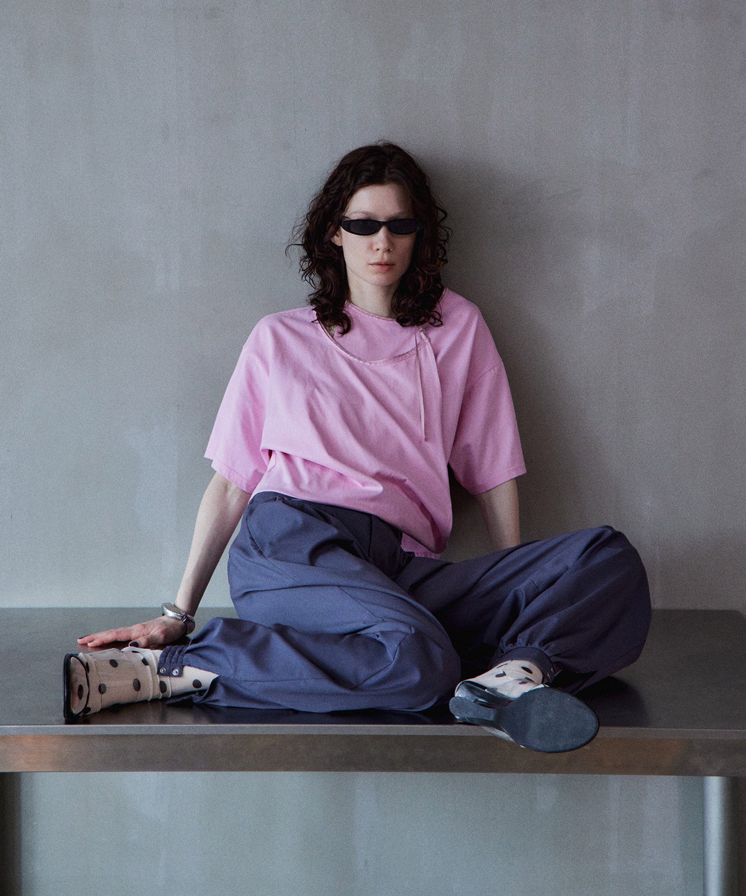 【2026Summer PRE-ORDER】Cashmere Neck Short T-Shirt