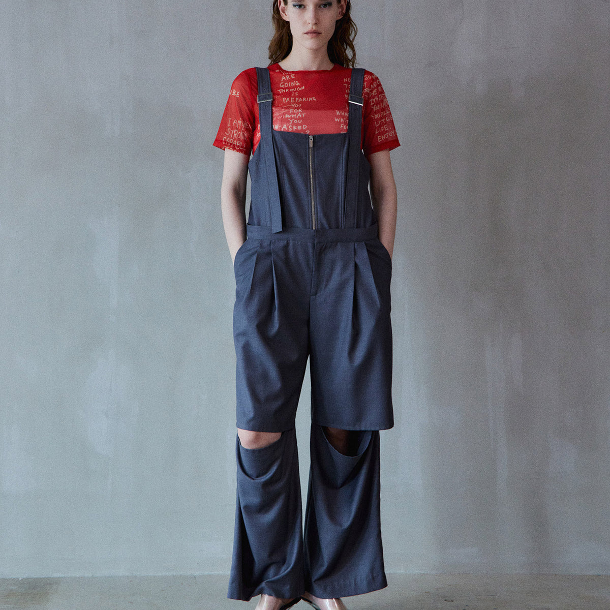 SALE】Long-Strap Jumpsuit
