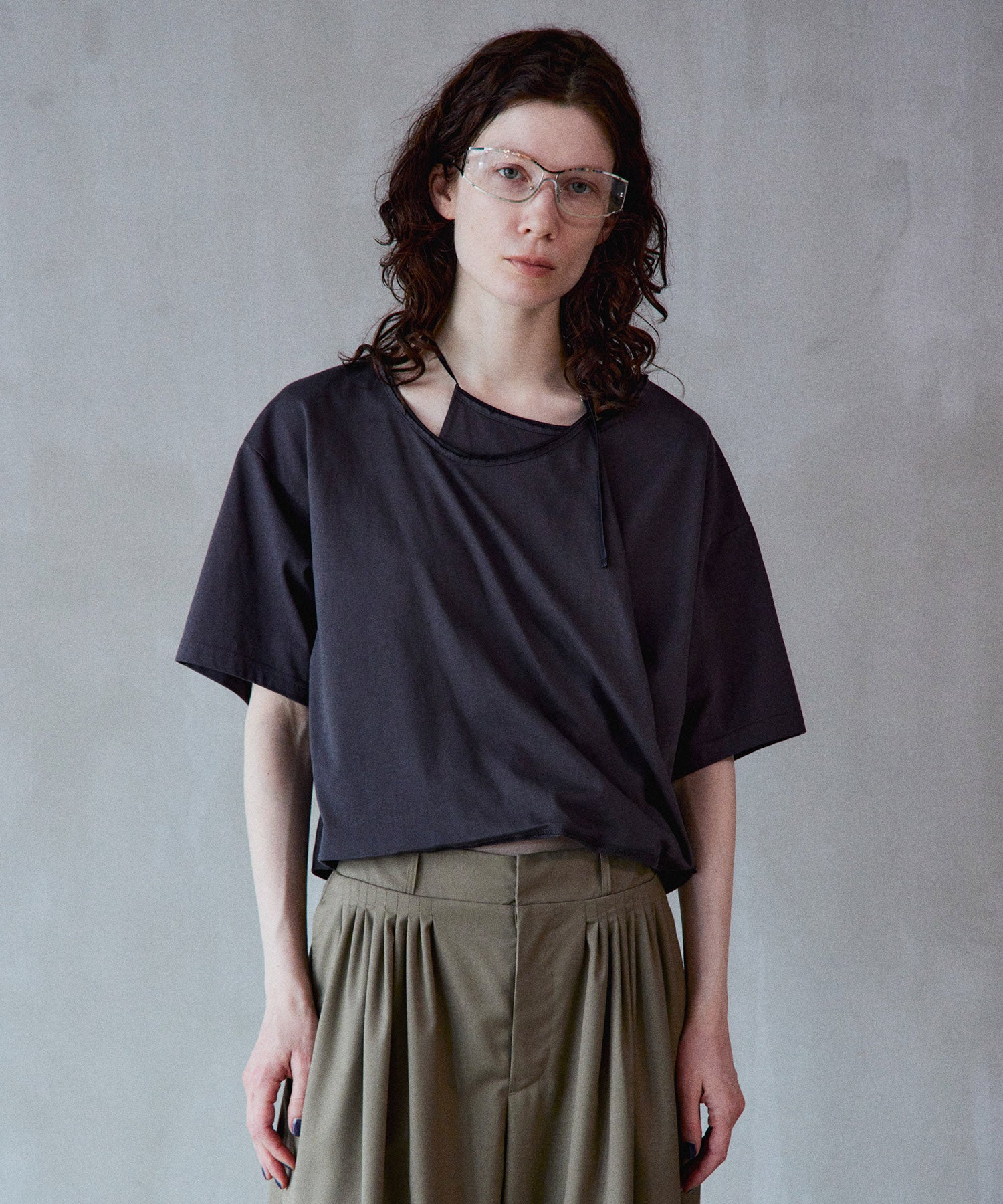 【2026Summer PRE-ORDER】Cashmere Neck Short T-Shirt