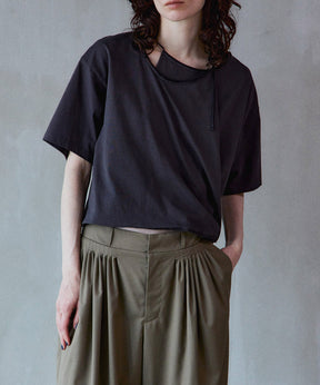 【2026Summer PRE-ORDER】Cashmere Neck Short T-Shirt