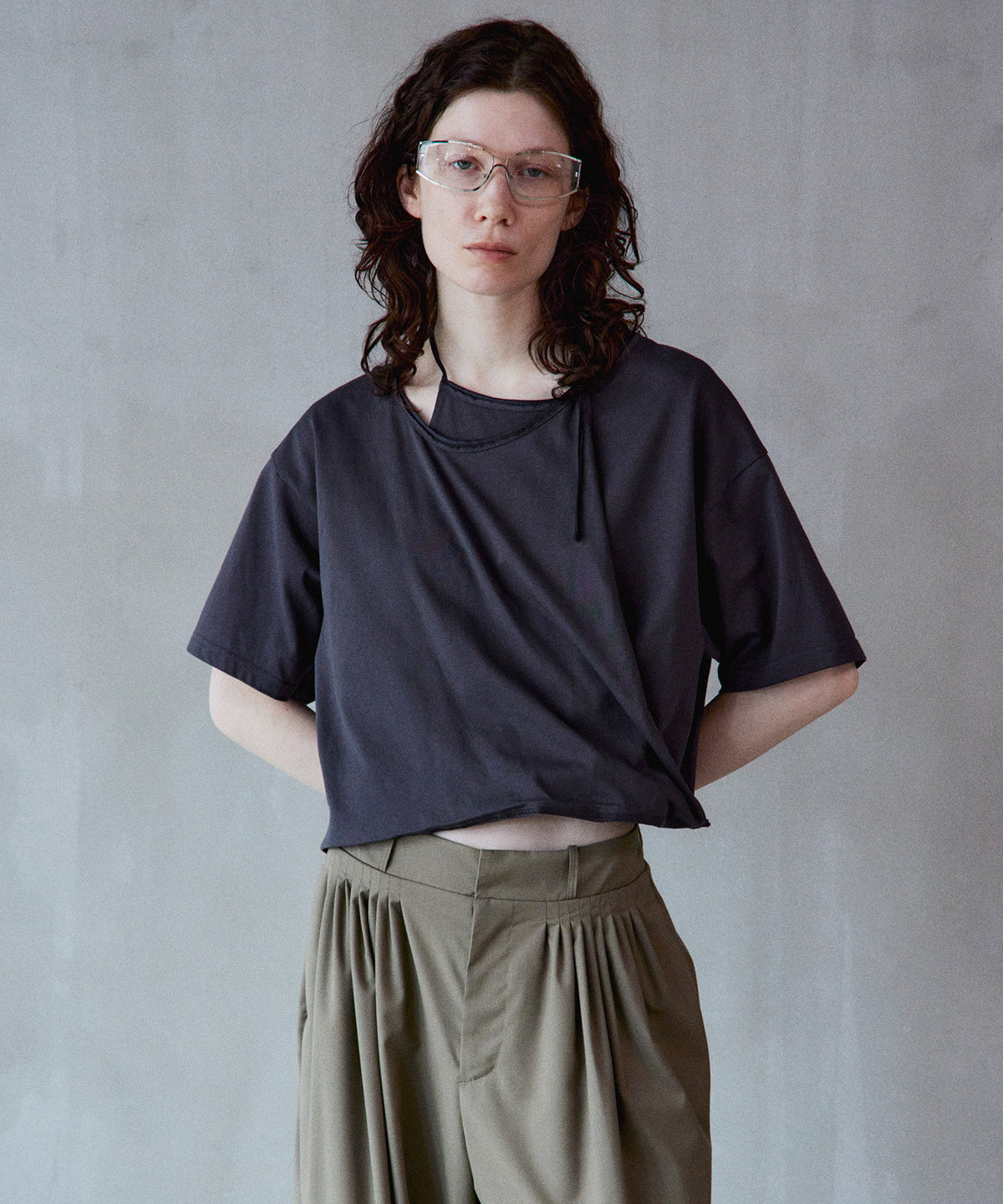 【2026Summer PRE-ORDER】Cashmere Neck Short T-Shirt