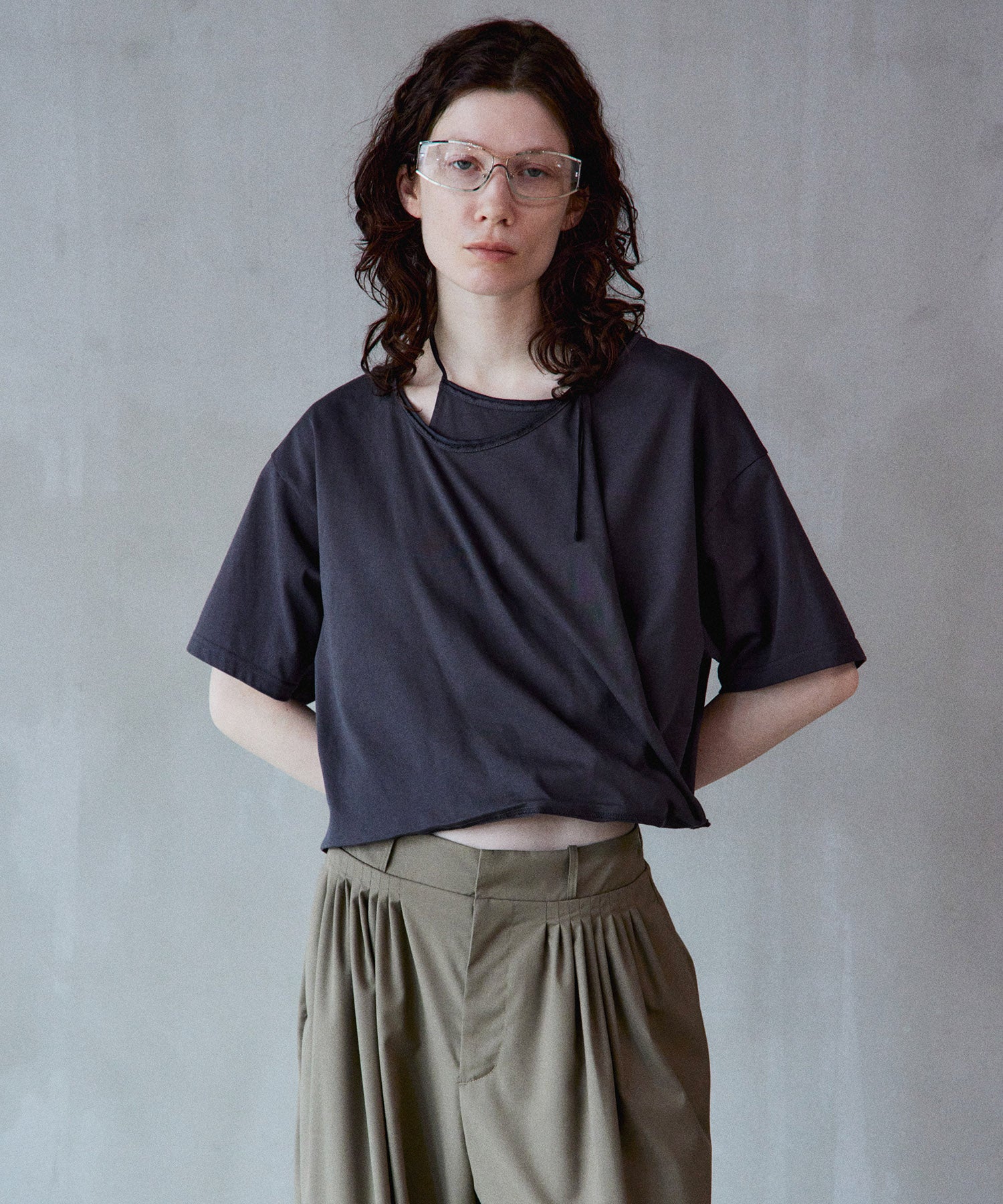 【2026Summer PRE-ORDER】Cashmere Neck Short T-Shirt