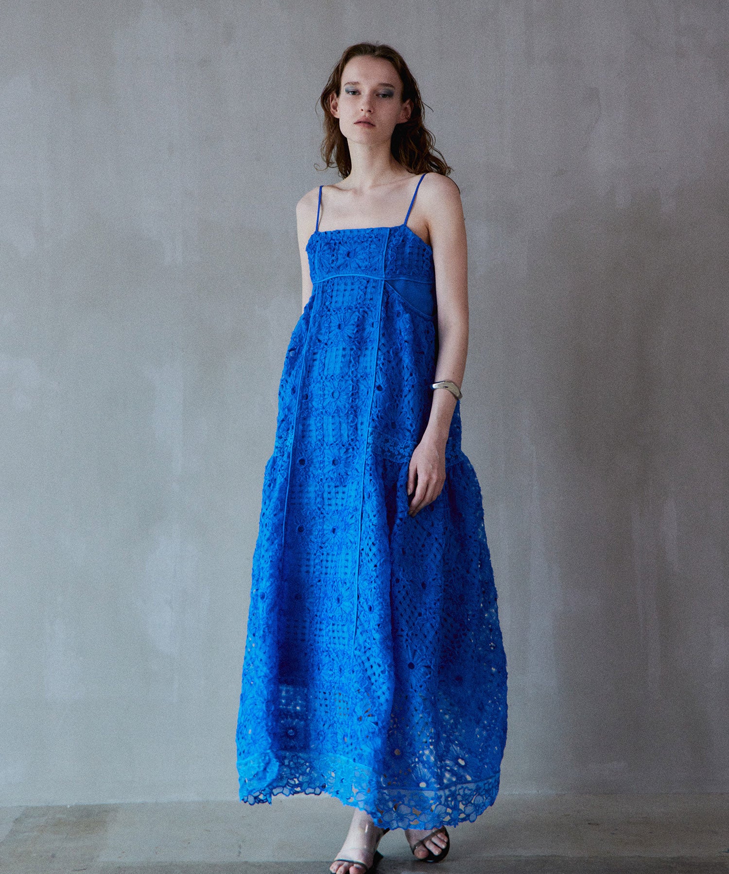 Embroidered Tiered Cami Dress