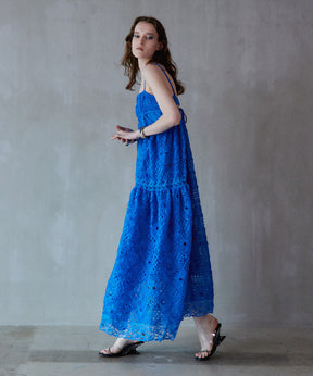 Embroidered Tiered Cami Dress