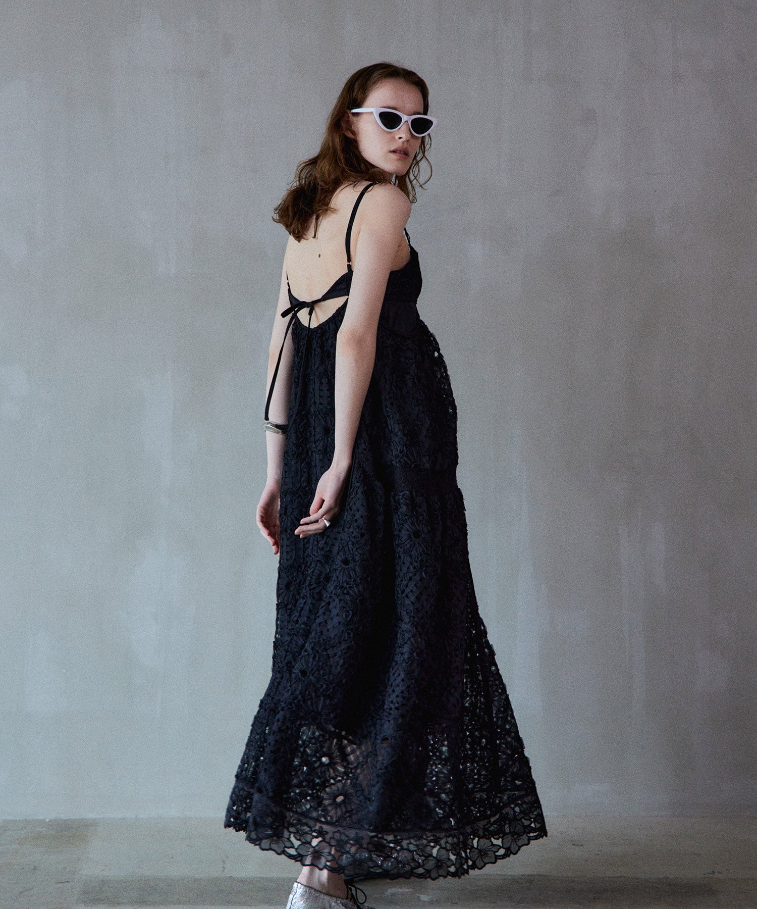 Embroidered Tiered Cami Dress