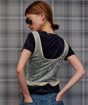 【26AUTUMN PRE-ORDER】Layered Velour Top