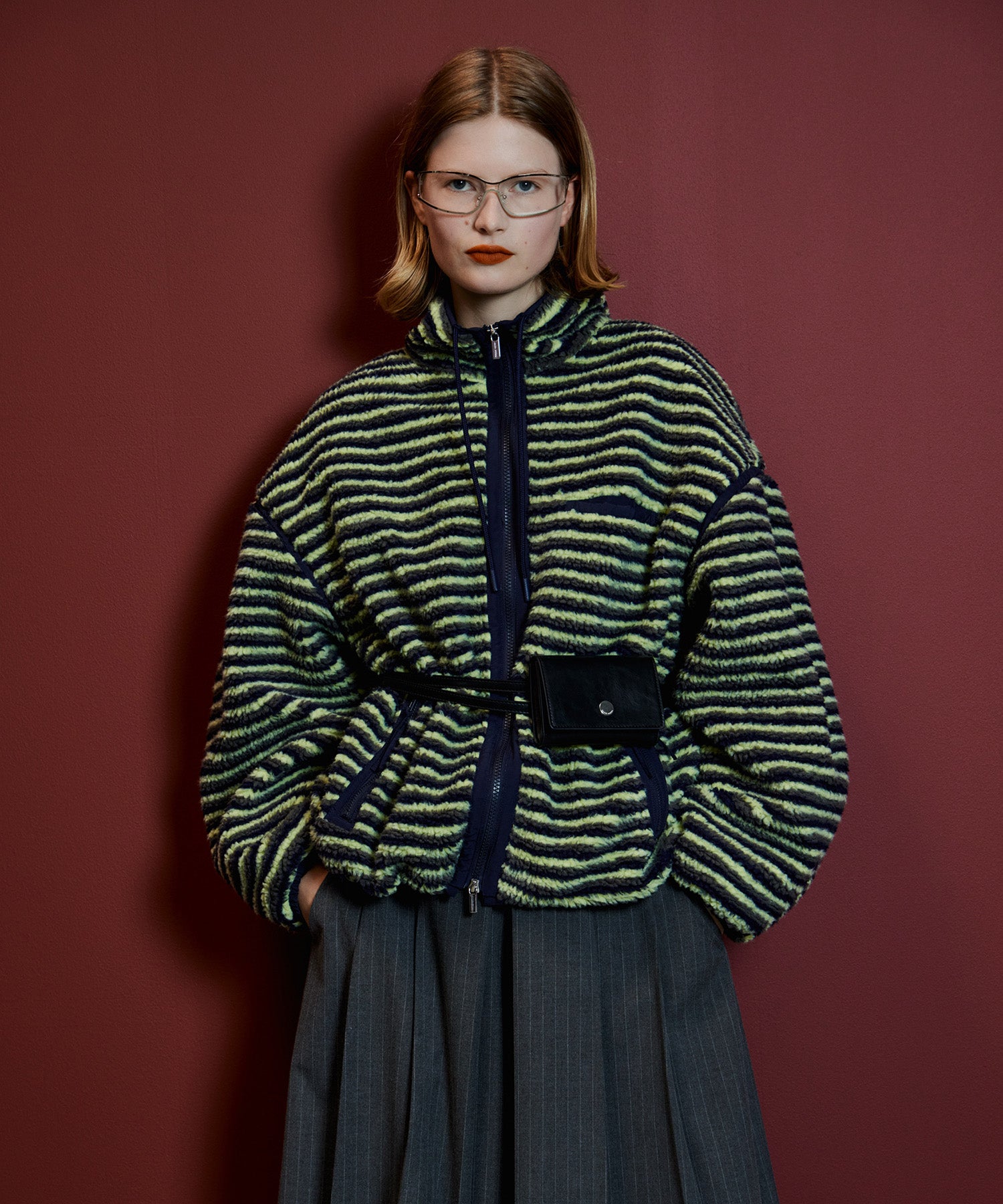 【26AUTUMN PRE-ORDER】Multi-Fabric Boa Blouson