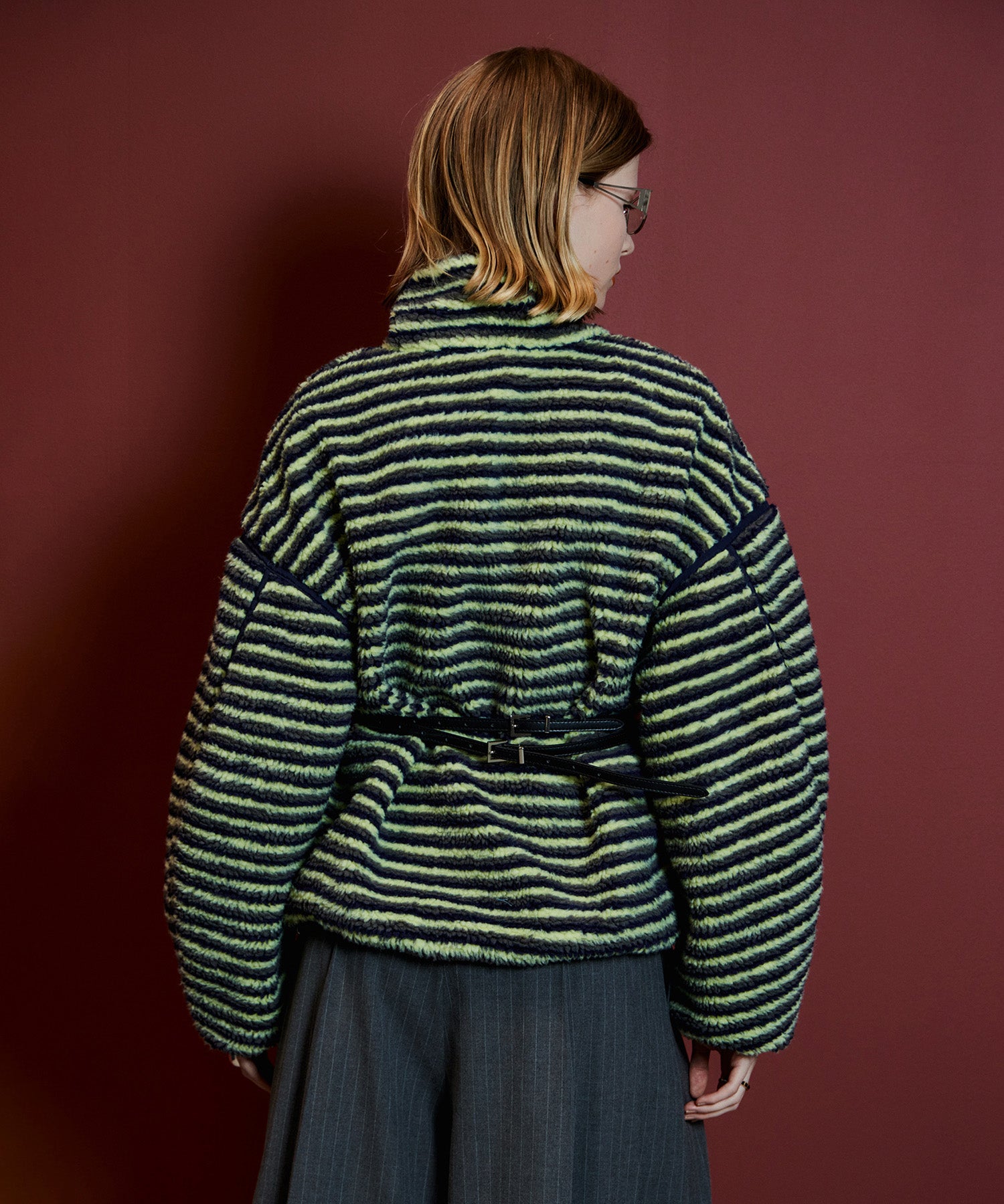 【26AUTUMN PRE-ORDER】Multi-Fabric Boa Blouson