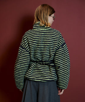 【26AUTUMN PRE-ORDER】Multi-Fabric Boa Blouson