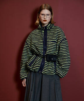 【26AUTUMN PRE-ORDER】Multi-Fabric Boa Blouson