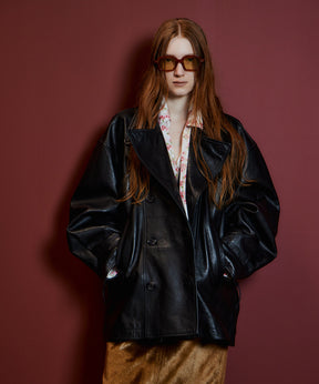 【26AUTUMN PRE-ORDER】Leather Short Trench Coat
