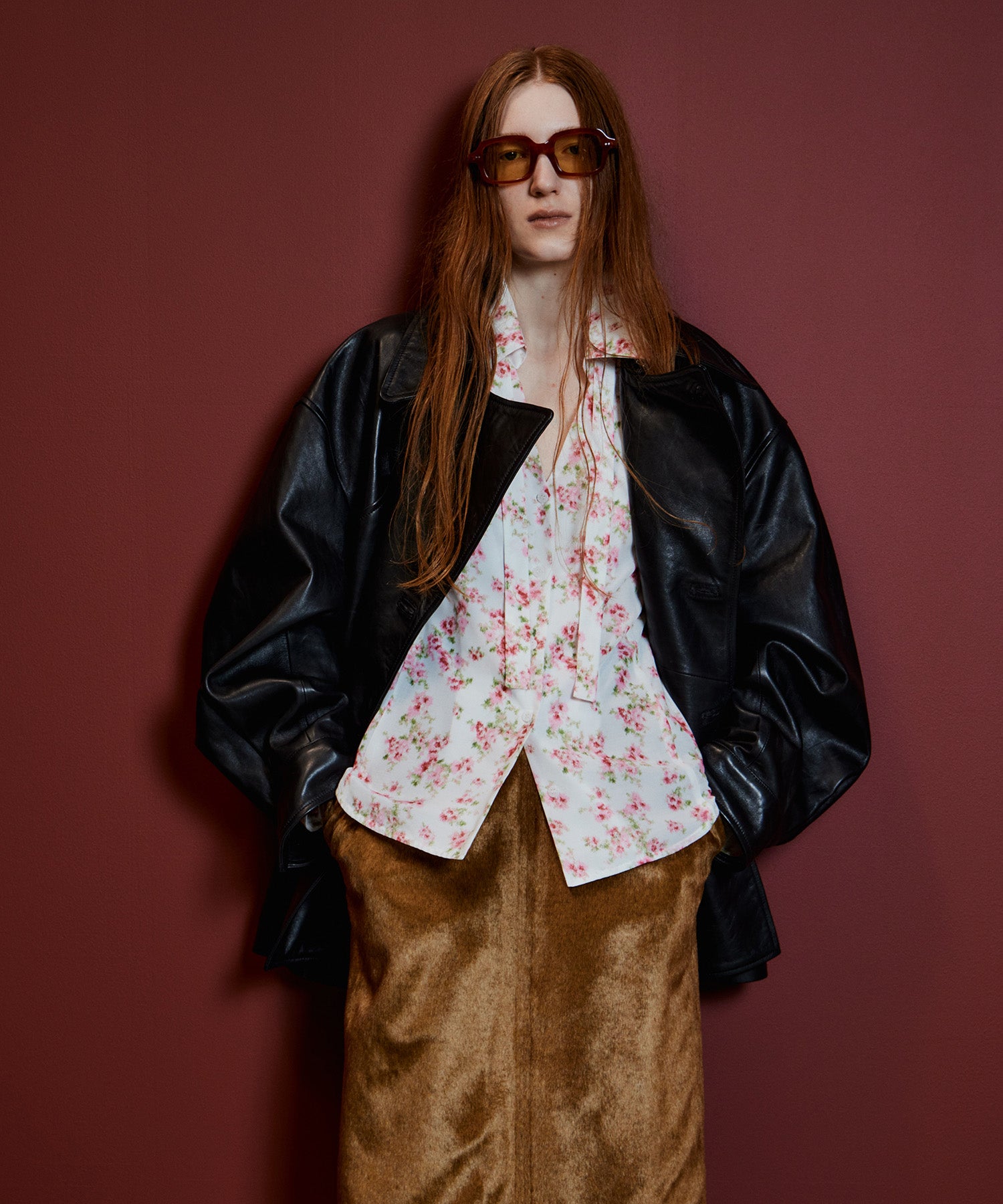 【26AUTUMN PRE-ORDER】Leather Short Trench Coat