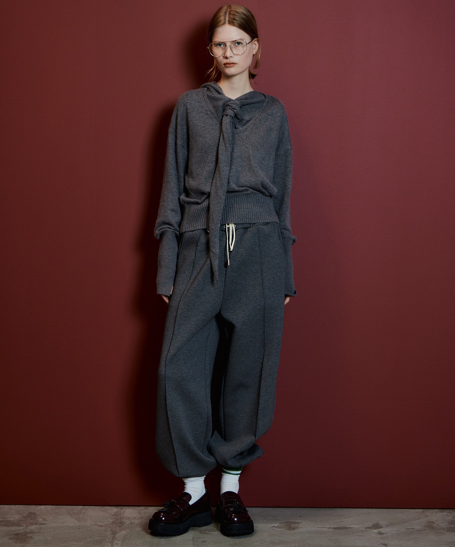 【26AUTUMN PRE-ORDER】Lace-Up Jogger Pants
