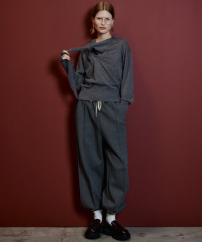 【26AUTUMN PRE-ORDER】Scarf Knit Top