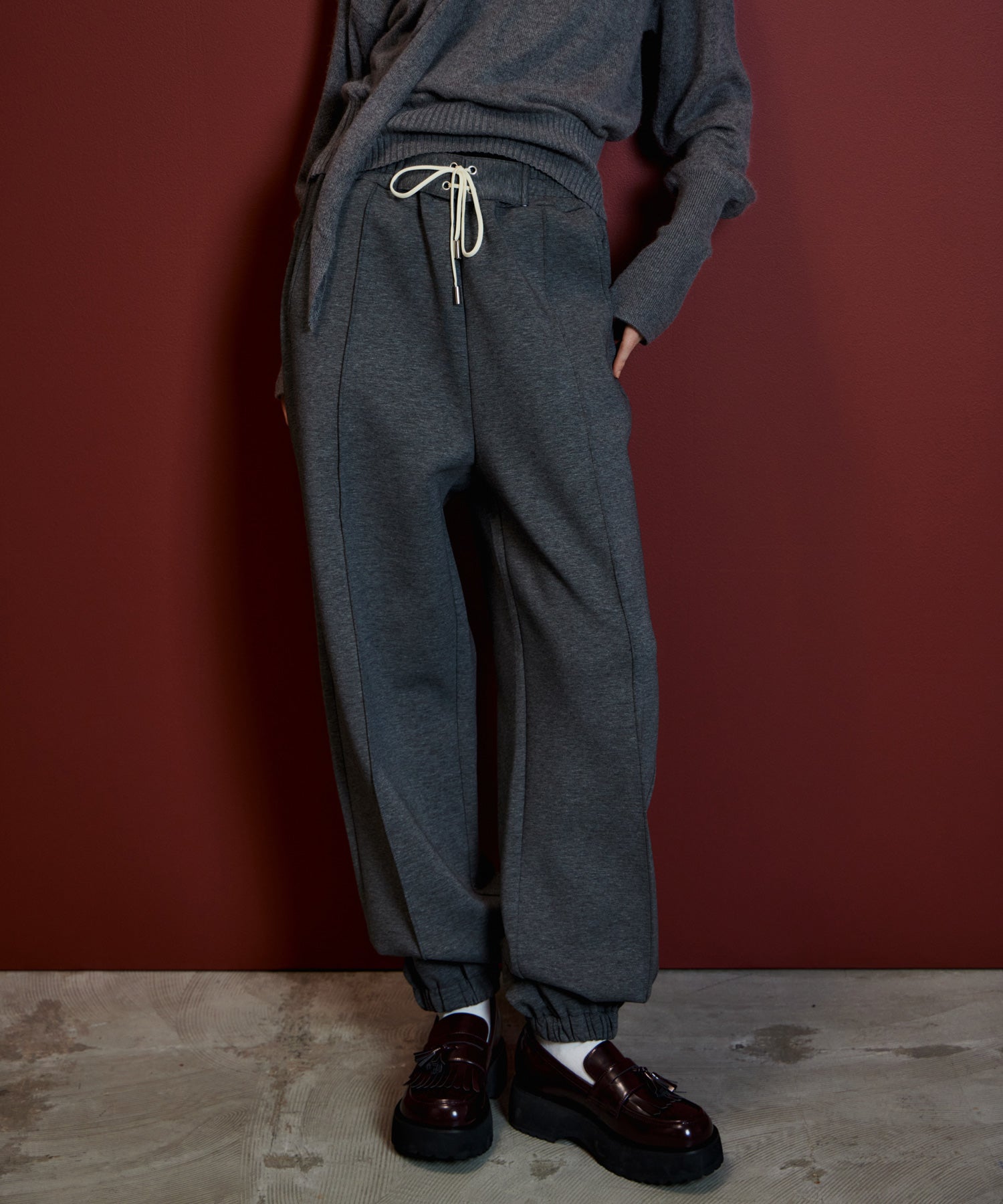 【26AUTUMN PRE-ORDER】Lace-Up Jogger Pants