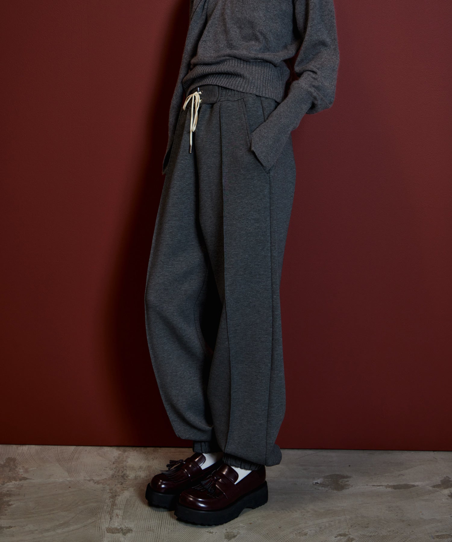 【26AUTUMN PRE-ORDER】Lace-Up Jogger Pants