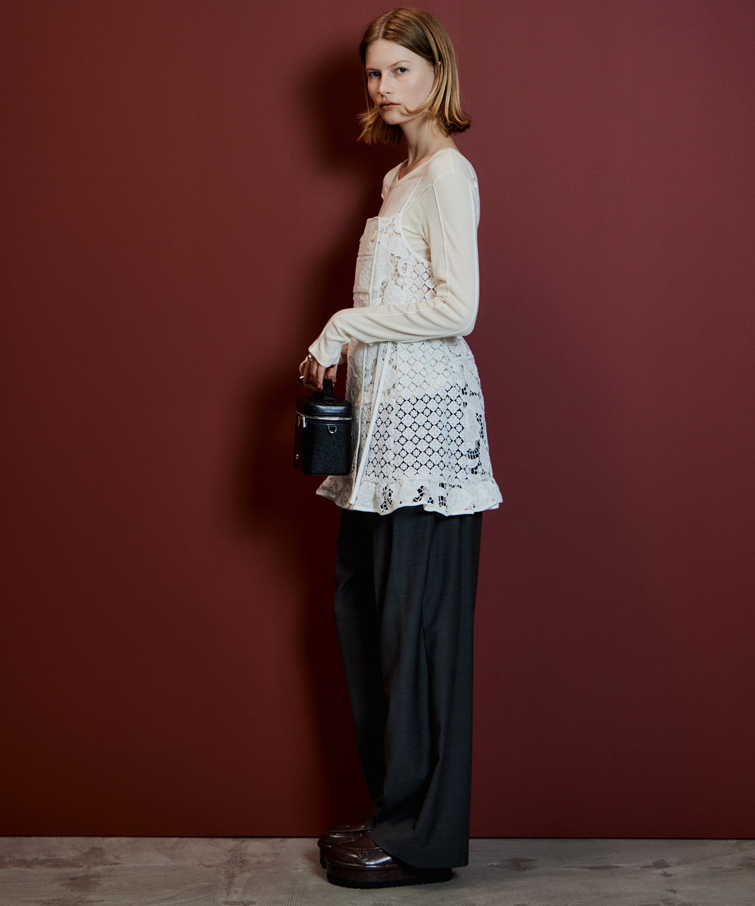 【26AUTUMN PRE-ORDER】Lace Apron Tunic