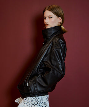 【26AUTUMN PRE-ORDER】Sheep Leather Swing Top Blouson