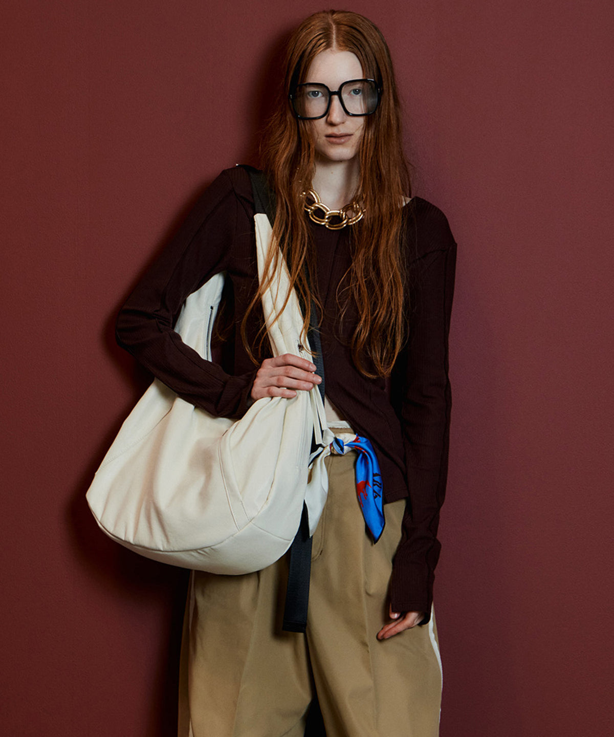 【26AUTUMN PRE-ORDER】Leather-Like Round Shoulder Bag