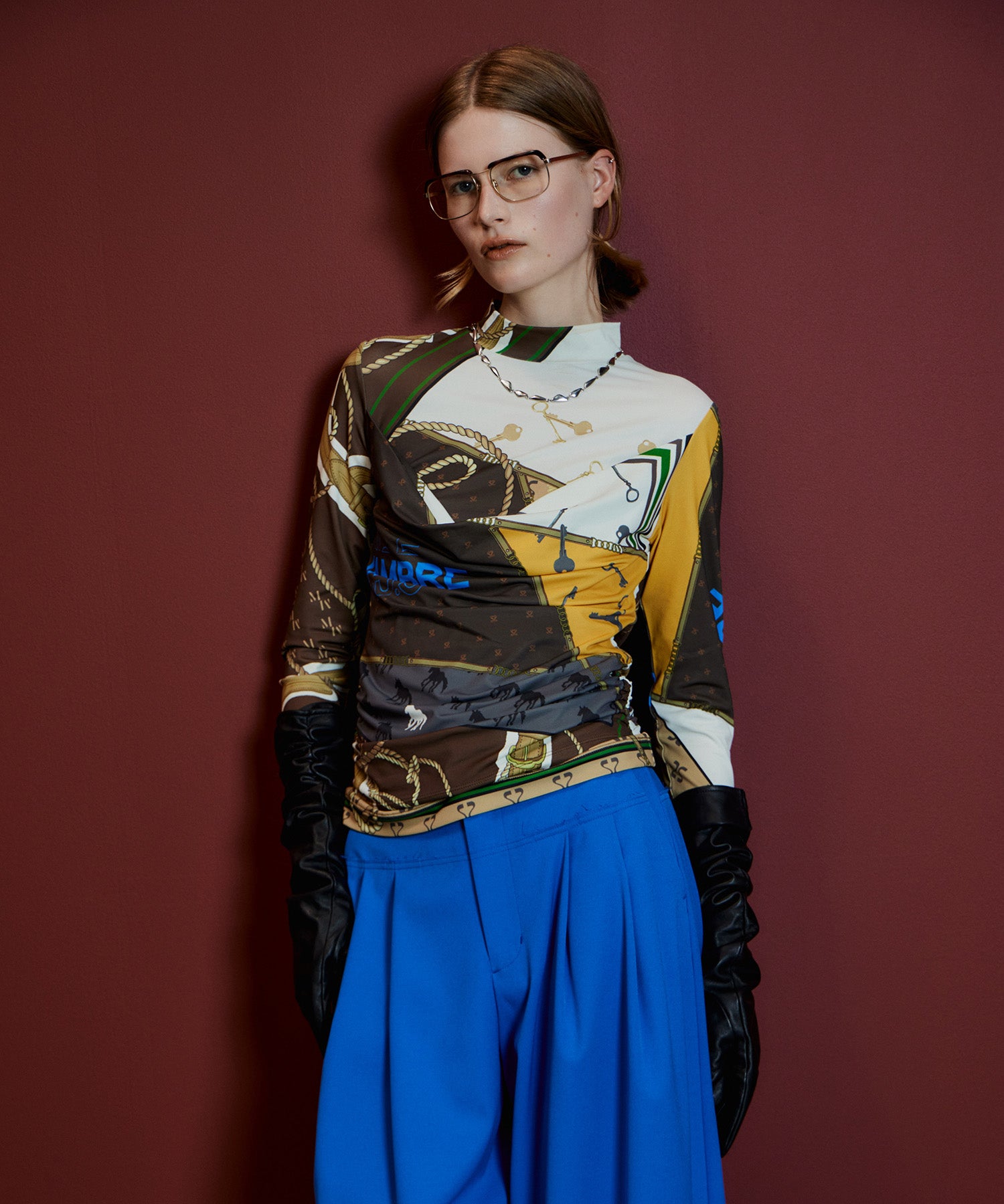【26AUTUMN PRE-ORDER】CHAMBRE Scarf Top