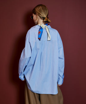 【26AUTUMN PRE-ORDER】Frill Oxford Overshirt