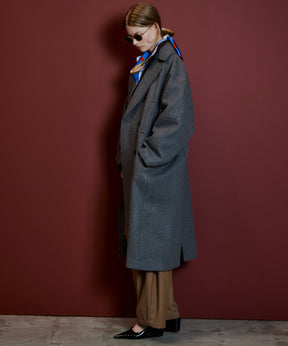 【26AUTUMN PRE-ORDER】Super 140 Balloon Sleeve Wool Long Coat