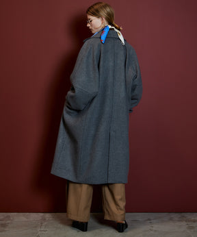 【26AUTUMN PRE-ORDER】Super 140 Balloon Sleeve Wool Long Coat
