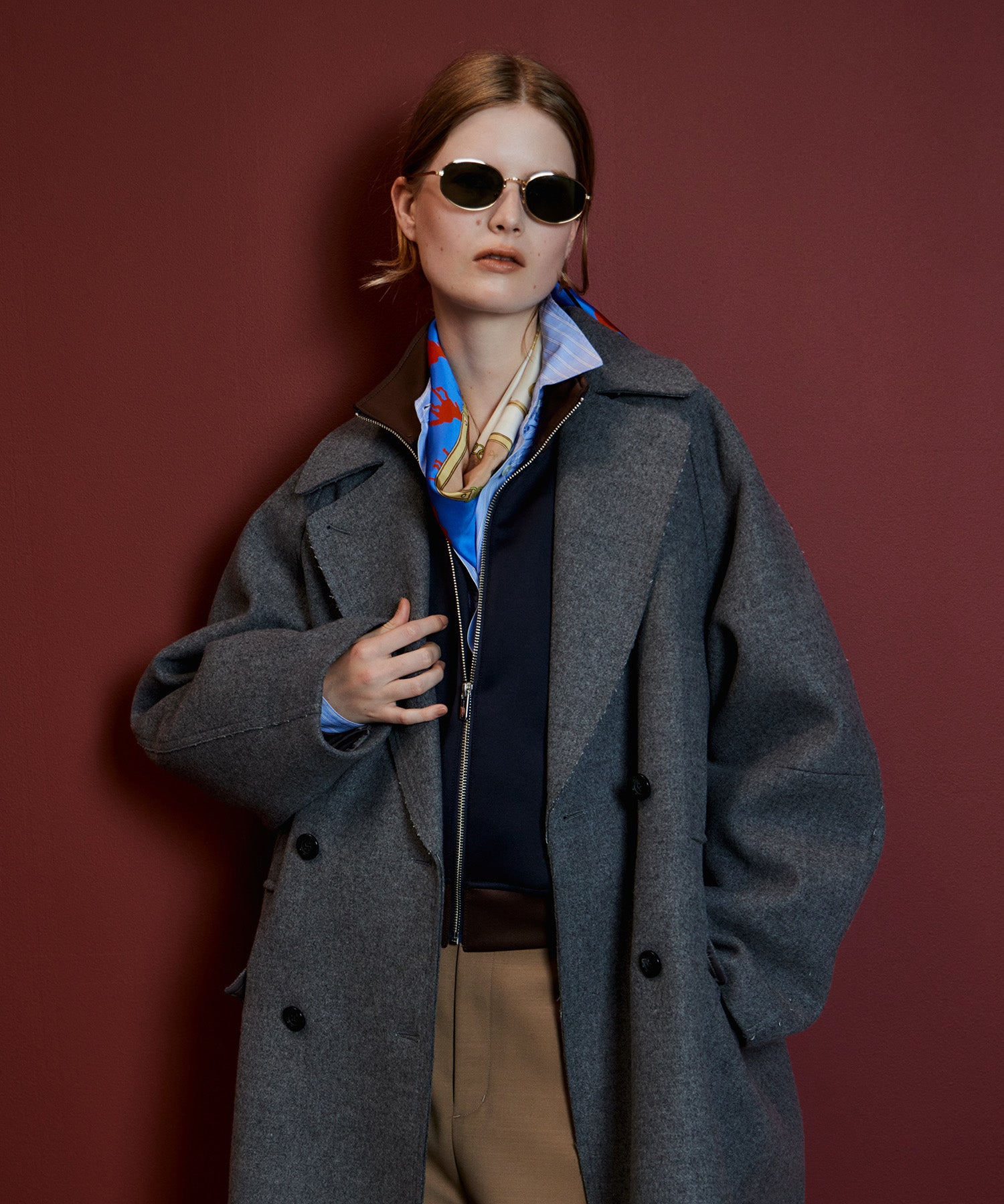 【26AUTUMN PRE-ORDER】Super 140 Balloon Sleeve Wool Long Coat