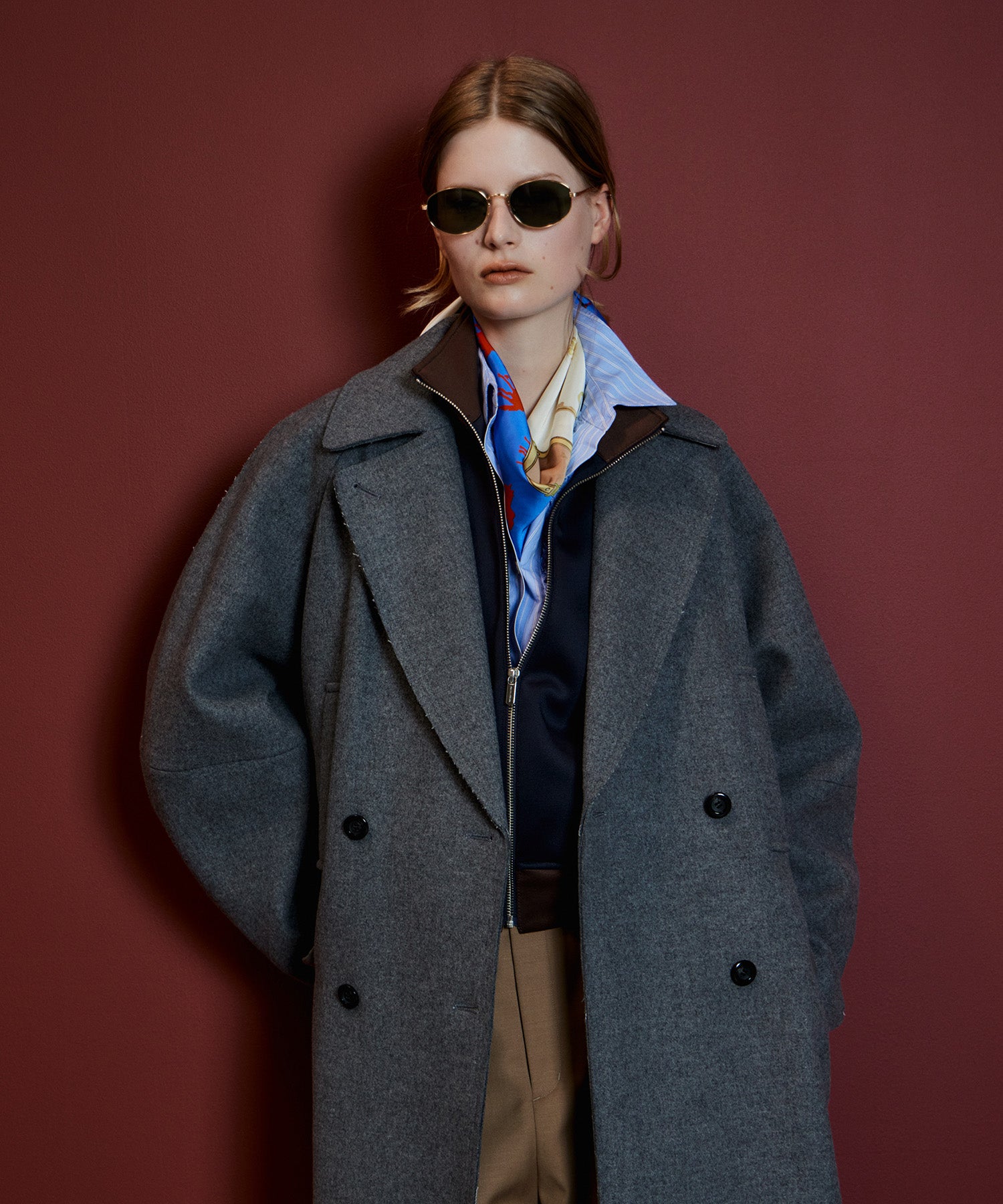 【26AUTUMN PRE-ORDER】Super 140 Balloon Sleeve Wool Long Coat