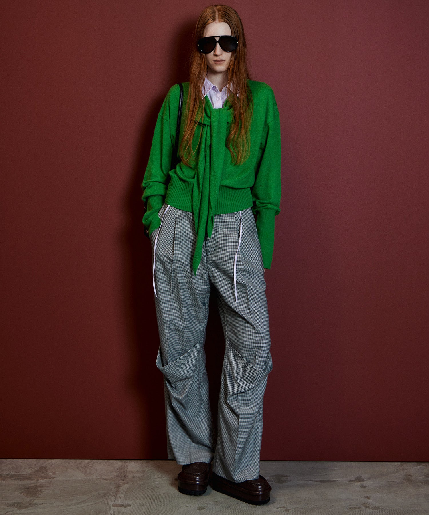 【26AUTUMN PRE-ORDER】Scarf Knit Top