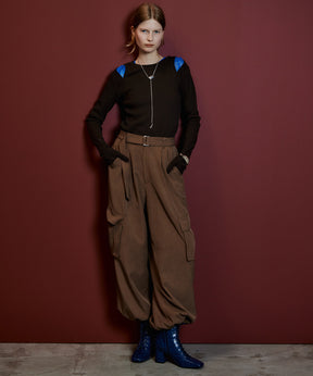 【26AUTUMN PRE-ORDER】Belted Suiting Cargo Pants