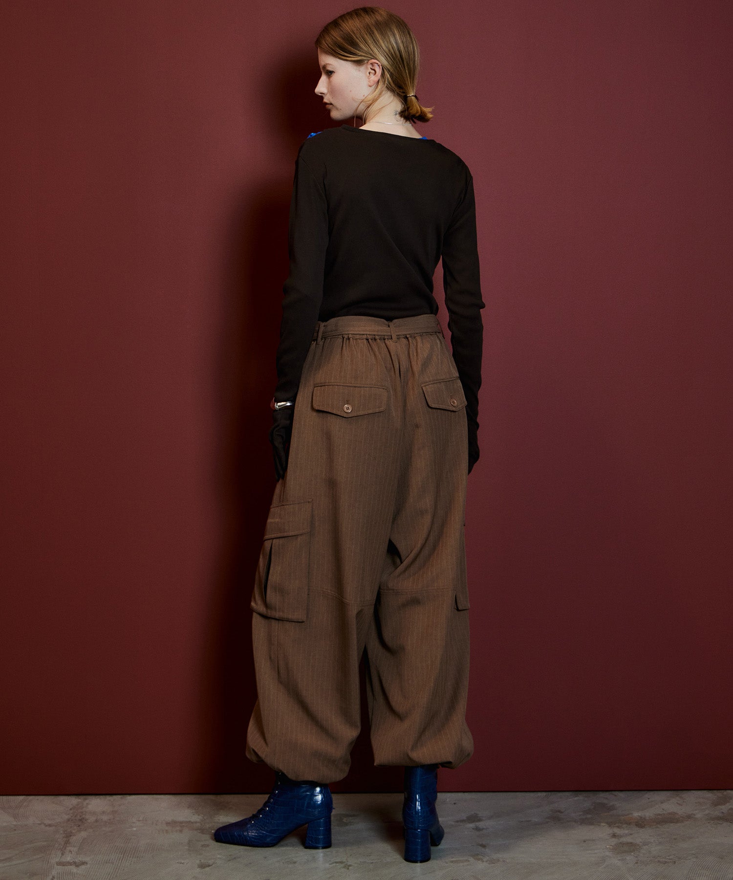 【26AUTUMN PRE-ORDER】Belted Suiting Cargo Pants