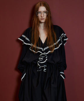【26AUTUMN PRE-ORDER】Lace Frill Collar Blouse