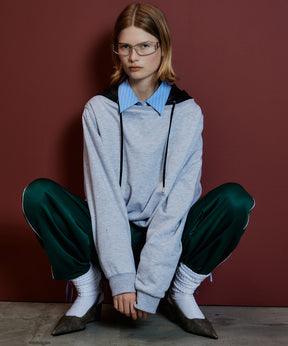 【26AUTUMN PRE-ORDER】Tulle Side Line Jersey Pants