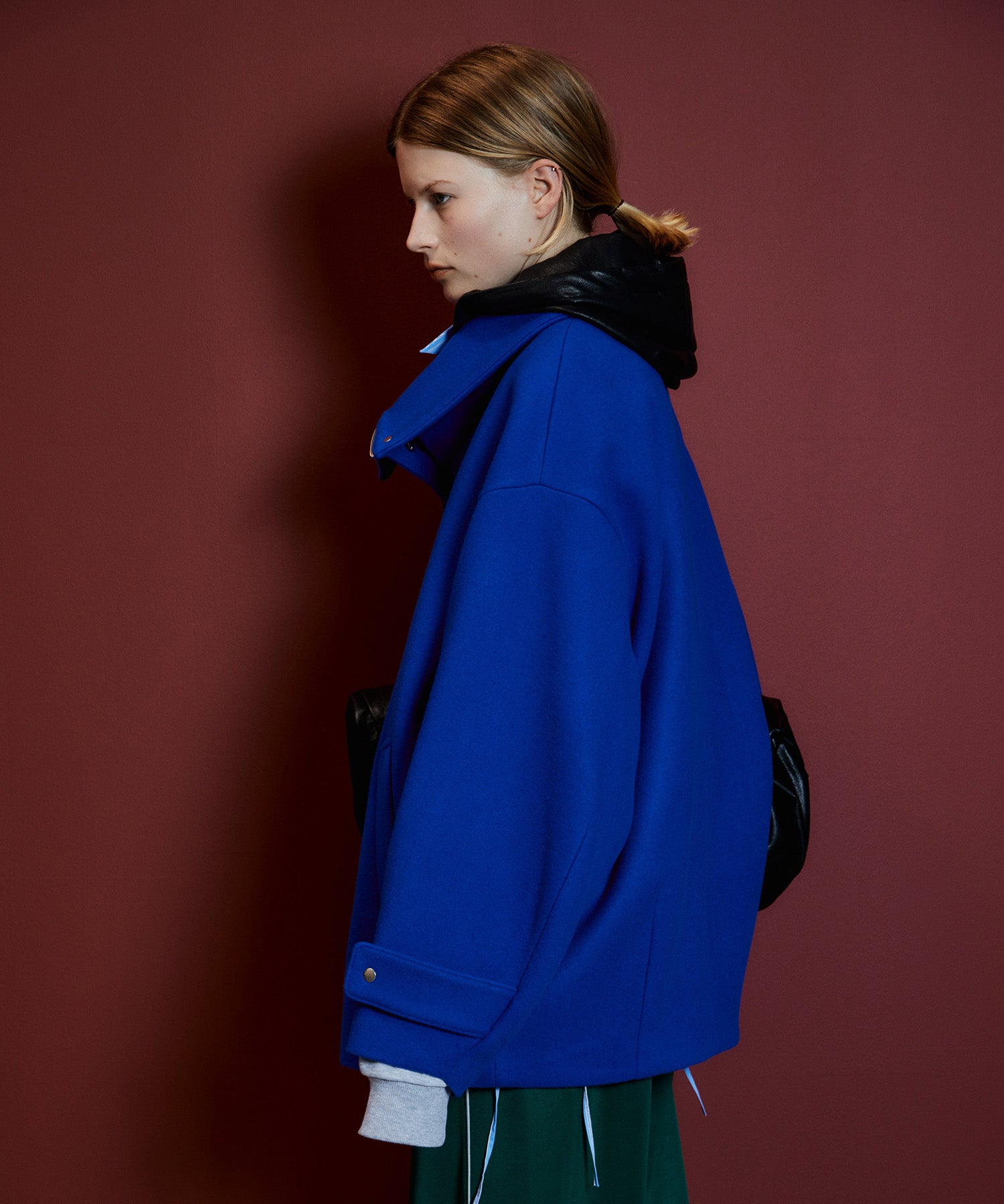 【26AUTUMN PRE-ORDER】Oversized High-Neck Midi Coat
