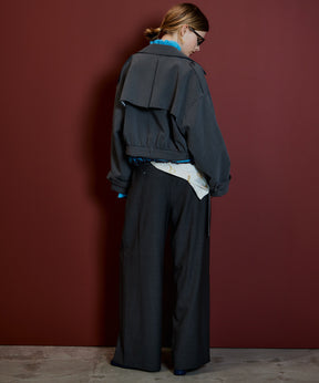 【26AUTUMN PRE-ORDER】Super 140 Wool Satin Slacks