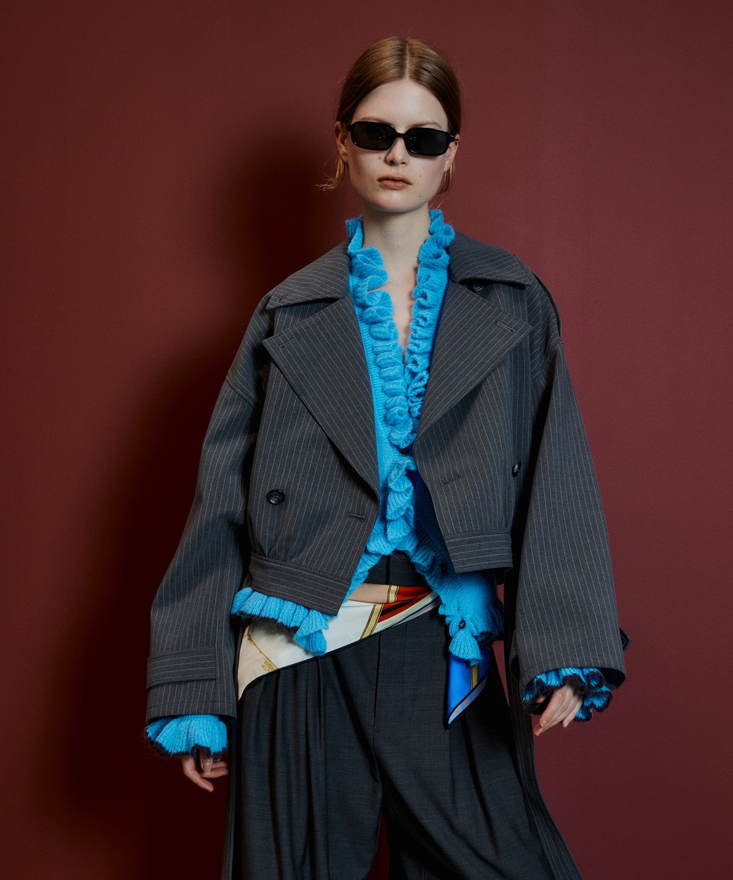【26AUTUMN PRE-ORDER】V-Neck Frill Cardigan