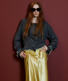 【26AUTUMN PRE-ORDER】V-Neck Frill Cardigan