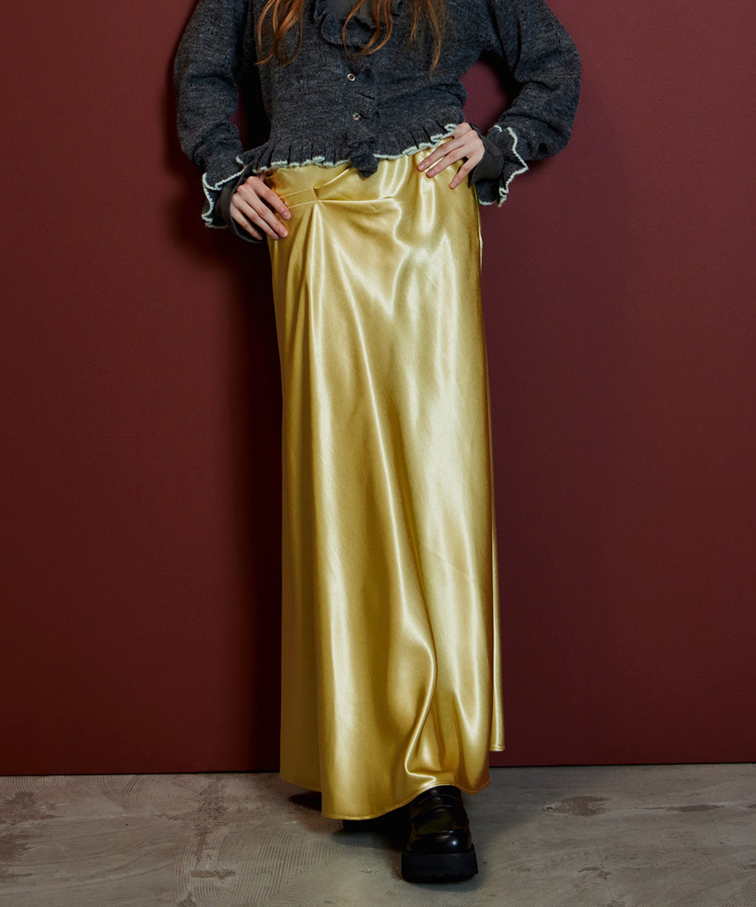 【26AUTUMN PRE-ORDER】Satin Skirt